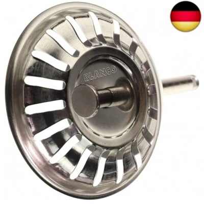 Blanco 119146 Siebkörbchen 7,9 cm | 3,5" | mit Zapfen für Exzenter-Bedienung | 1 - Bild 1 von 3