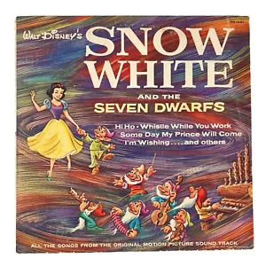Walt Disney’s Blancanieves y siete enanos banda sonora original 1963 vinilo LP disco - Imagen 1 de 13
