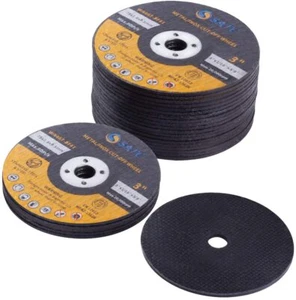 25 PIEZAS Ruedas de corte de 3 pulgadas con herramienta amoladora de disco de corte de metal de árbol de 3/8" - Imagen 1 de 8