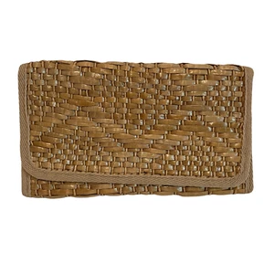 BOLSO DE COLECCIÓN DE LOS AÑOS 60 VALERIE CON EMBRAGUE DE PAJA HECHO EN ITALIA - Imagen 1 de 5