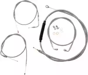 La Choppers Standard Stainless Braided Handlebar Cable Brake Line Kit La8120Kt16 - Picture 1 of 1
