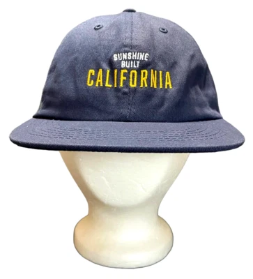 Nueva gorra de béisbol ajustable Sunshine Built California bordada azul marino Foto 1 de 4