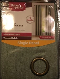 Better Homes & Gardens 84 Inch Screen Aloe Textured Faux Silk Panel One Panel - Picture 1 of 2