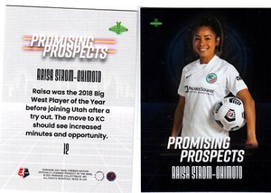 2021 Parkside Premier NWSL Promising Prospects #12 Raisa Strom-Okimoto - KC