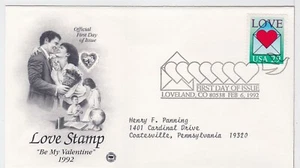 TurtlesTradingPost- Love Stamp- 1992 #2618 Artcraft Variety FDC - Picture 1 of 1