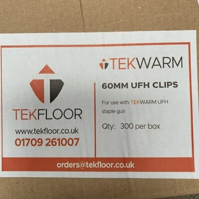 UNDERFLOOR HEATING PIPE CLIPs 60mm BOX OF 300 (REF B33S1) - Image 1 of 3