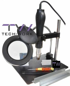 HOT AIR STAND HOT AIR NIB + LED LAMP WELDING STATION REPAIR - Picture 1 of 4