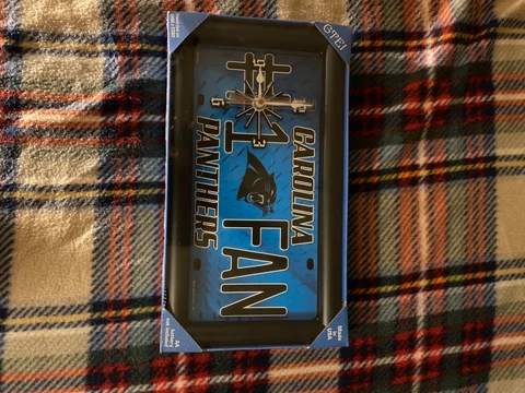 carolina panthers framed clock Cover