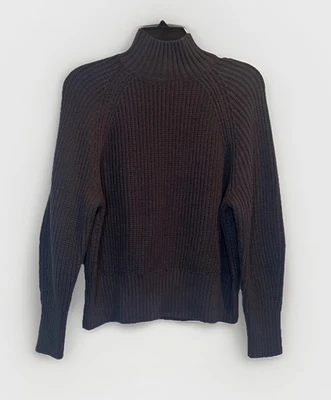 Ann Taylor женщин серый насмешливый шеи свитер Sz M Fisherman кабель классический опрятный - Изображение 1 из 4