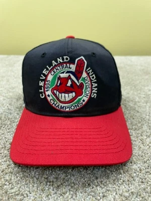 DE COLECCIÓN Cleveland Indians Sombrero Starter Snapback Azul Béisbol 1995 División Champ Foto 1 de 4