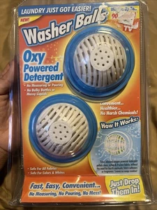 New Rare Ontel Oxy Powered Detergent Washer Balls 2 Pack - Picture 1 of 8