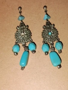 Orecchini colore turchese 4 paia 1 Avon - Foto 1 di 11
