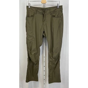 Pantalones PRANA Halle Calce Recto II Elastizados Nylon Verde EXCELENTE Talla 12 Regular - Imagen 1 de 10
