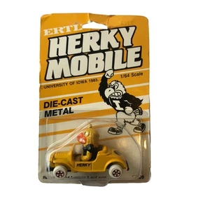 Ertl Car DieCast Herky Mobile Hawk University of Iowa Hawkeyes mascotte gialla - Foto 1 di 15