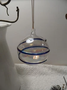 1 DEKO GLASKUGEL Irisierend Glas wie Seifenblasen Deco Regenbogen Glaskugeln - Bild 1 von 10