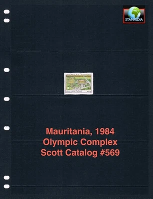 Valor Scott de $1,00 - Centro de Entrenamiento Olímpico MAURITANIA 1984 CV MNH NH UMM Foto 1 de 4