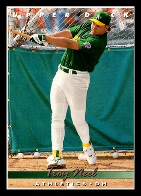 1993 Upper Deck #767 Troy Neel - Image 1 of 2