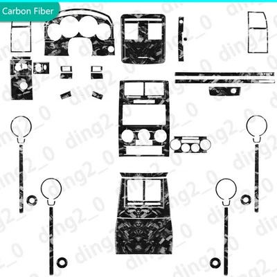 Kits de 68 piezas de fibra de carbono forjada moldura interior completa para Dodge Magnum Charger 08-10 Foto 1 de 4