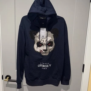 Avenue George V Paris Hoodie Blau Strass Panda Größe XL Neu mit Etikett - Bild 1 von 8