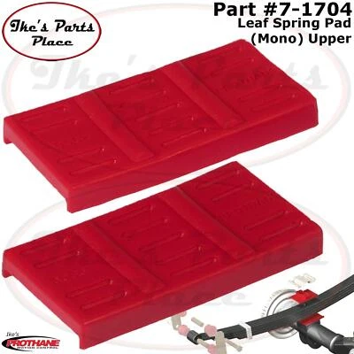 Prothane 7-1704 后上单色叶弹簧垫 适用于 67-69 Camaro/Firebird — 第 1/3 张图片