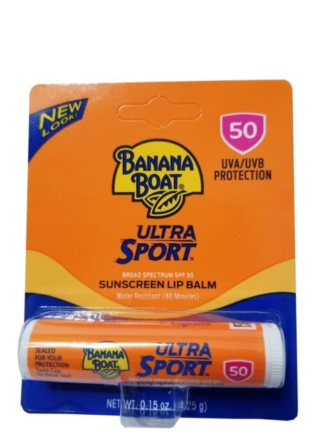 Banana Boat Sport Performance SPF 50 Lip Balm 0.15 oz - 2 Pack