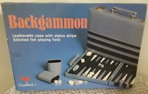 Backgammon Game By Cardinal Industries Leatherette Case With Status Strip