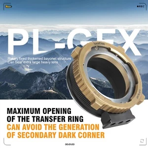 Anillo adaptador PL-GFX para lente de montaje Arriflex PL a cámara Fujifilm G GFX 50R 50S - Imagen 1 de 9