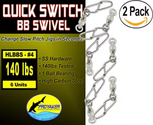 PROYAKER Quick Switch Ball Bearing Swivel Combo Quick Snap - Picture 1 of 5