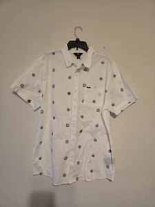 VOLCOM Men's S/S Woven Button Shirt PATTERSON WOVEN - White Flash - XXL - Picture 1 of 7