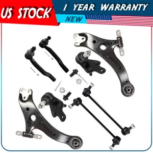 8x Front Lower Control Arm Tie Rod End Sway Bar For 2012-17 Toyota Camry Avalon - Picture 1 of 12