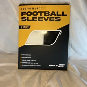 Profi Fußball Bein Ärmel weiß und schwarz 15 Zoll Performance Jugend M Feld - Bild 1 von 13