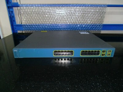 Cisco Catalyst WS-C3560G-24PS-S 24  Port Gigabit PoE Switch  - Image 1 of 4
