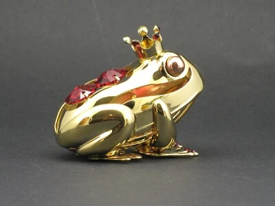 Crystocraft - Froschkönig mit Swarovski Strass Crystal. - Bild 1 von 2