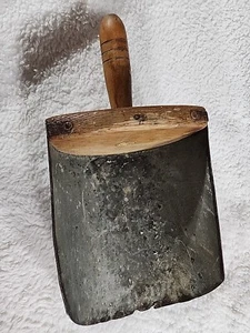 Antique tin wood rustic grain scoop primitive 1 pound (F5) - Picture 1 of 5