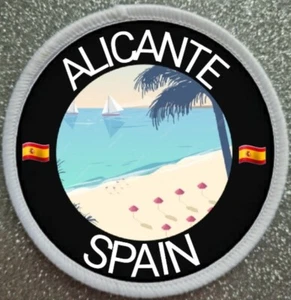 3" Alicante Spain Iron / Sew on Patch Badge Travel Holiday - Picture 1 of 1