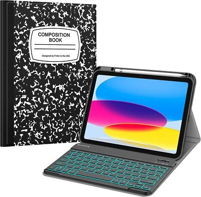For iPad (A16) 11th Gen 11 Inch (2025) TPU Back Cover Backlit Bluetooth Keyboard - Image 1 of 4