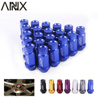 WORK RACING RS TYPE FORGED ALUMINUM LOCK LUG NUTS 12X1.5 M12 1.5 BLUE 20 PCS T 