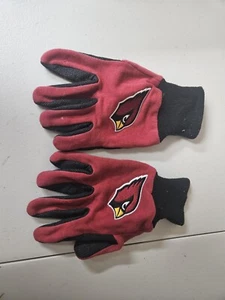 Arizona Cardinals NFL Logo Two Tone Utility Garden Game Gloves - Picture 1 of 5