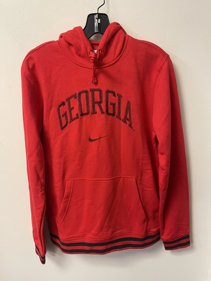 Nike GEORGIA Red College Hoodie Men's Sizes Medium