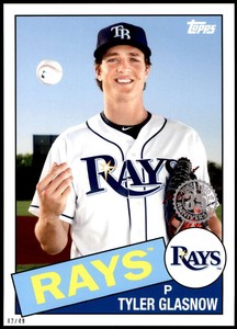 Tyler Glasnow 2020 Topps 1985 35th Anniversary Series 2 5x7 #85TB-45 /49 Rays