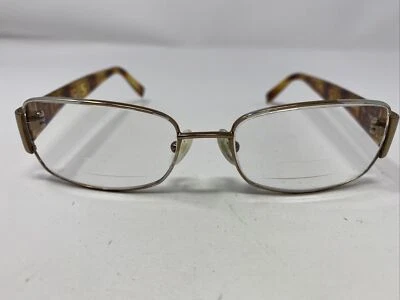 Marco de gafas Fendi Italia F982 770 54-17-130 marrón/plateado borde completo IA31 Foto 1 de 4