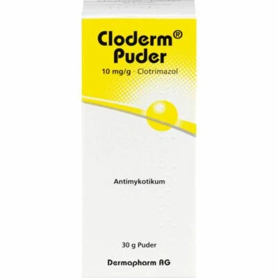 DERMAPHARM AG CLODERM Puder 30 g PZN00976623