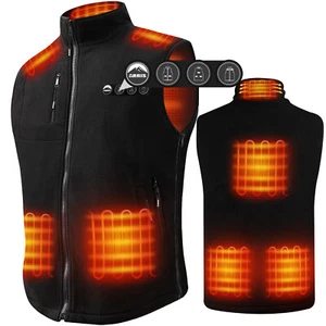 Gilet riscaldato ARRIS con batteria, taglia regolabile gilet in pile con calore spalle - Foto 1 di 9