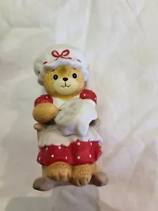 Enesco Lucy & Me Grandma Cross Stitching Seated In Rocking Chair - Picture 1 of 4