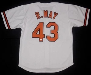 RUDY MAY AUTOGRAPHED CUSTOM JERSEY (BALTIMORE ORIOLES) - JSA COA! - Picture 1 of 4