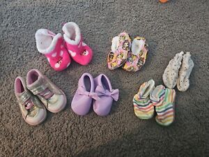 Baby Booties, Shoes, Slippers, Lot Of 6, Sneakers Size 7, Pre-owned Mild Wear