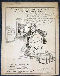 1917 ILLUSTRAZIONE originale di Maclyn Arbuckle di R M insegna a mano Brinkerhoff - Foto 1 di 8