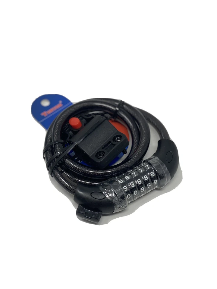 TONYON Security 5 Digit Combination Bike Cable Lock Mounting Bracket Brand New - Image 1 of 4