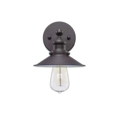 Hampton Bay Glenhurst Bronze Industrial Farmhouse Indoor Wall Sconce - Image 1 of 4