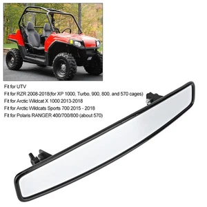 Wide Rear View Race Mirrors Convex Reverse Mirror & 1.75in Clamp Fits For UT SLS - Picture 1 of 10
